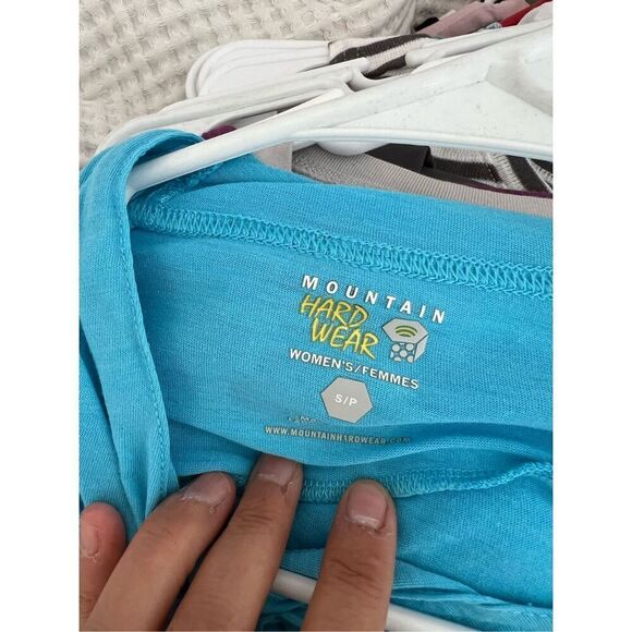 Mountain hardware lightweight 3/4 length turquoise hoodie S - Picture 2 of 5